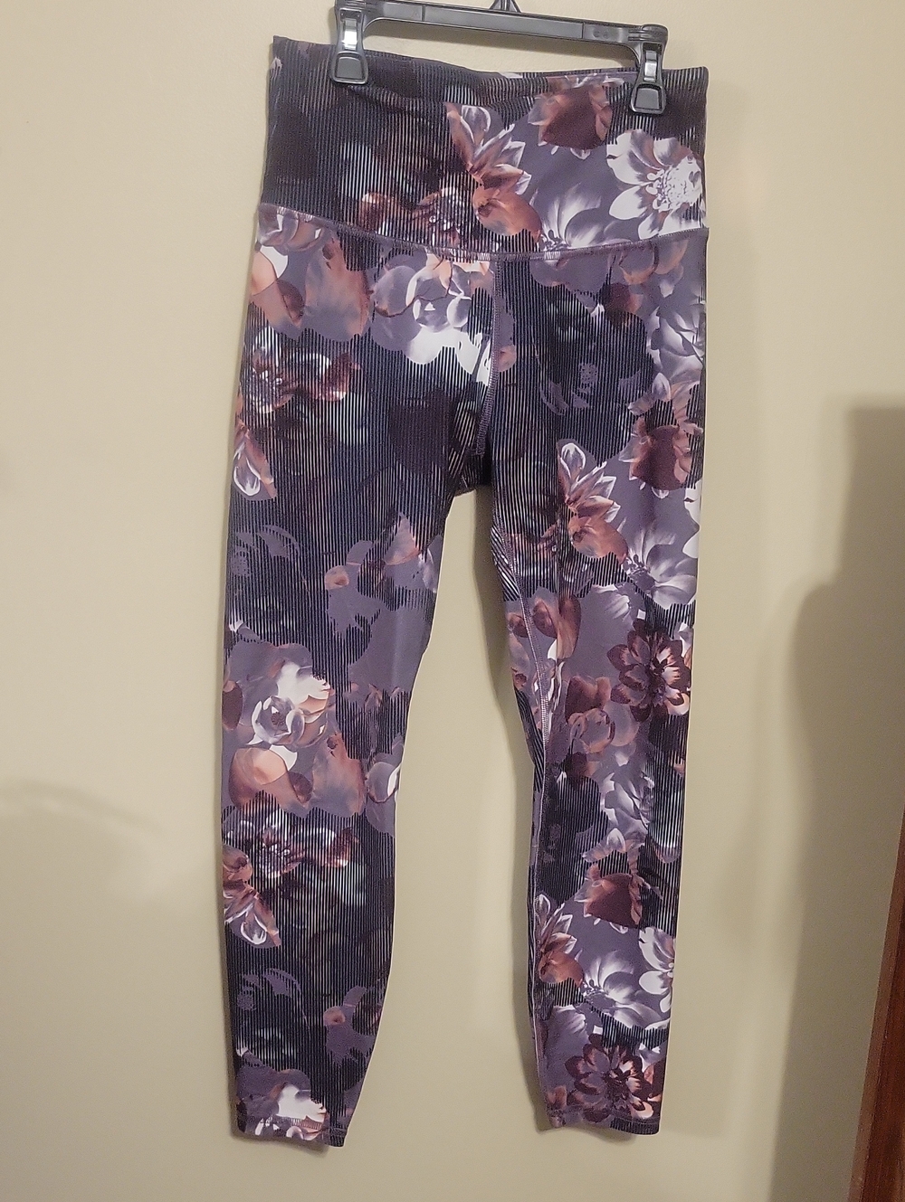Soft & Comfy Balance Collection Floral Purple High-Waist Leggings